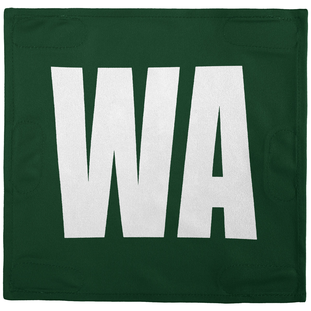Netball Velcro Patches Set Green &amp; White