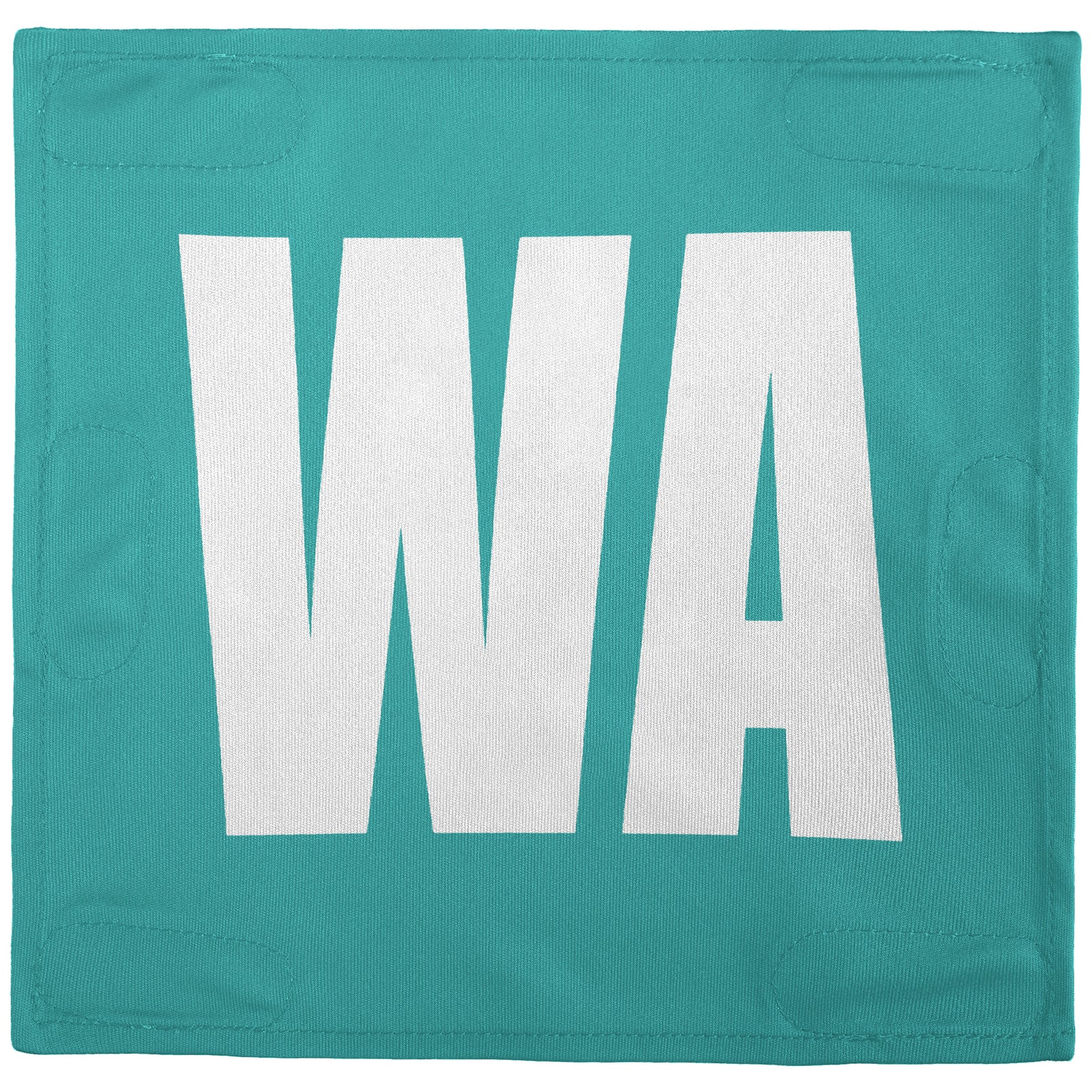 Netball Velcro Patches Set Teal & White