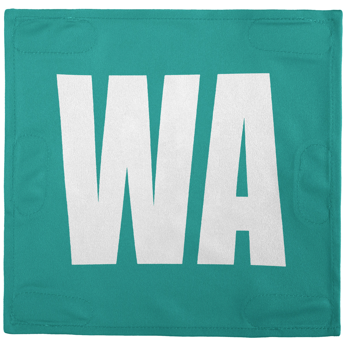 Netball Velcro Patches Set Aqua &amp; White