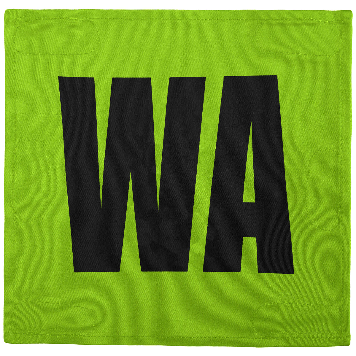 Netball Velcro Patches Set Neon Green &amp; Black