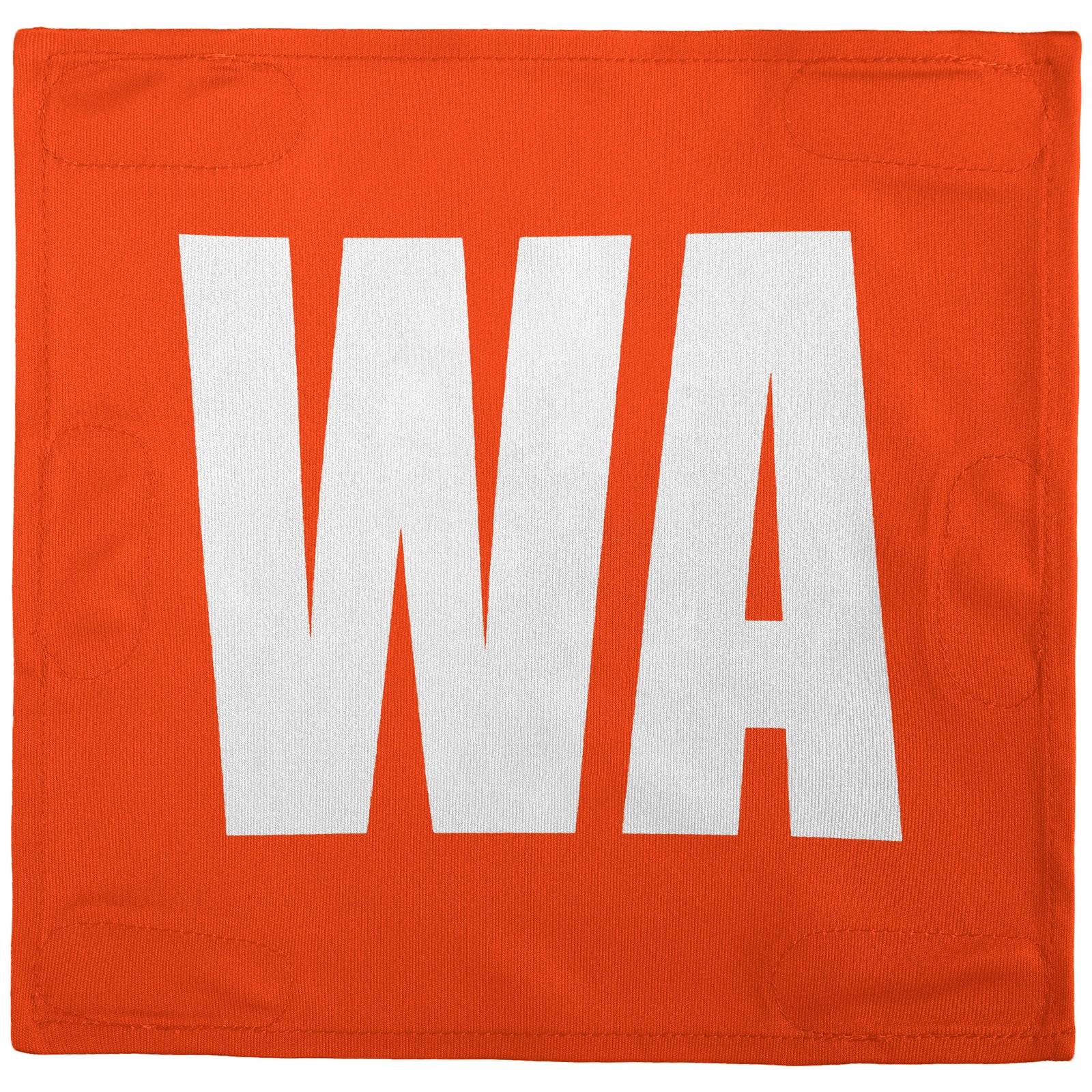 Netball Velcro Patches Set Orange & White