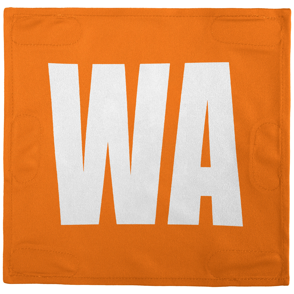 Netball Velcro Patches Set Orange &amp; White