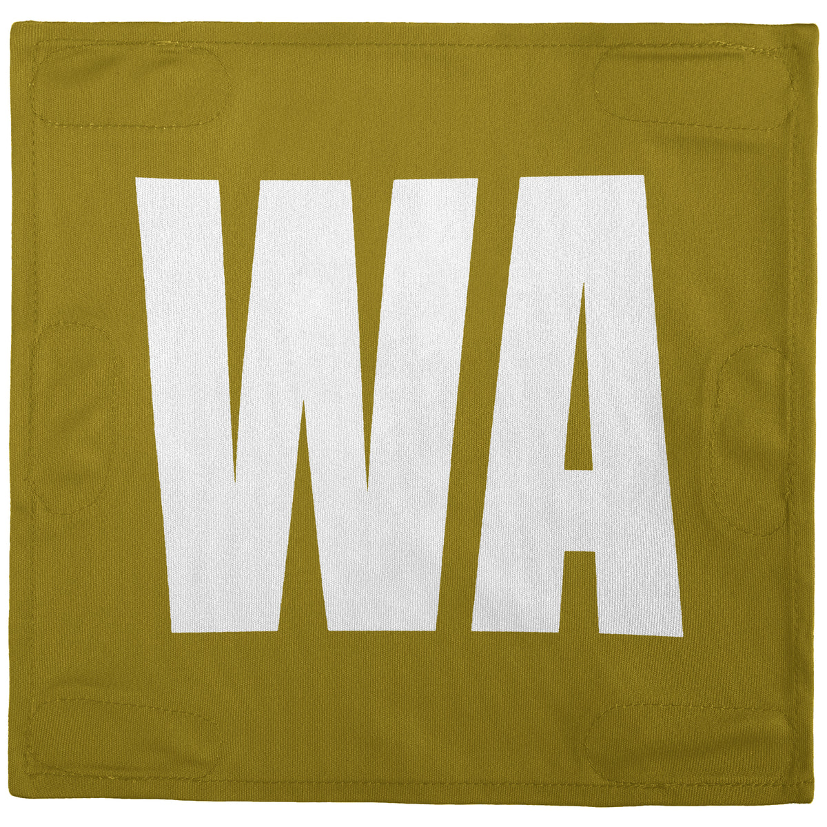 Netball Velcro Patches Set Old Gold &amp; White