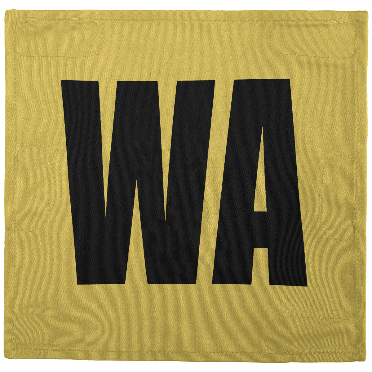 Netball Velcro Patches Set Old Gold &amp; Black