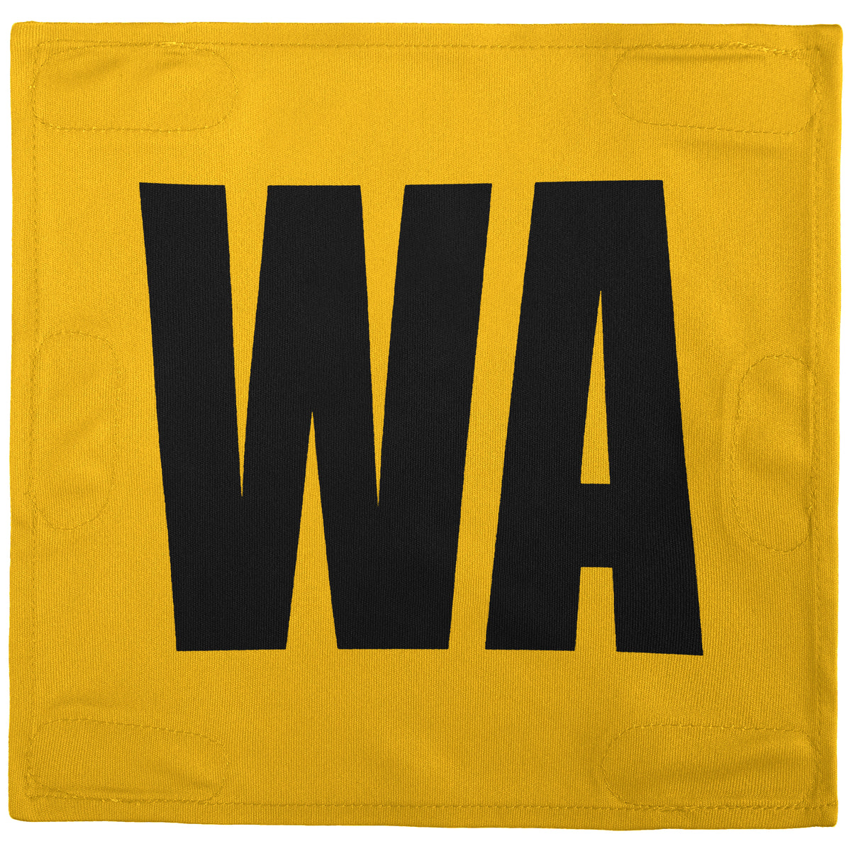 Netball Velcro Patches Set Yellow &amp; Black