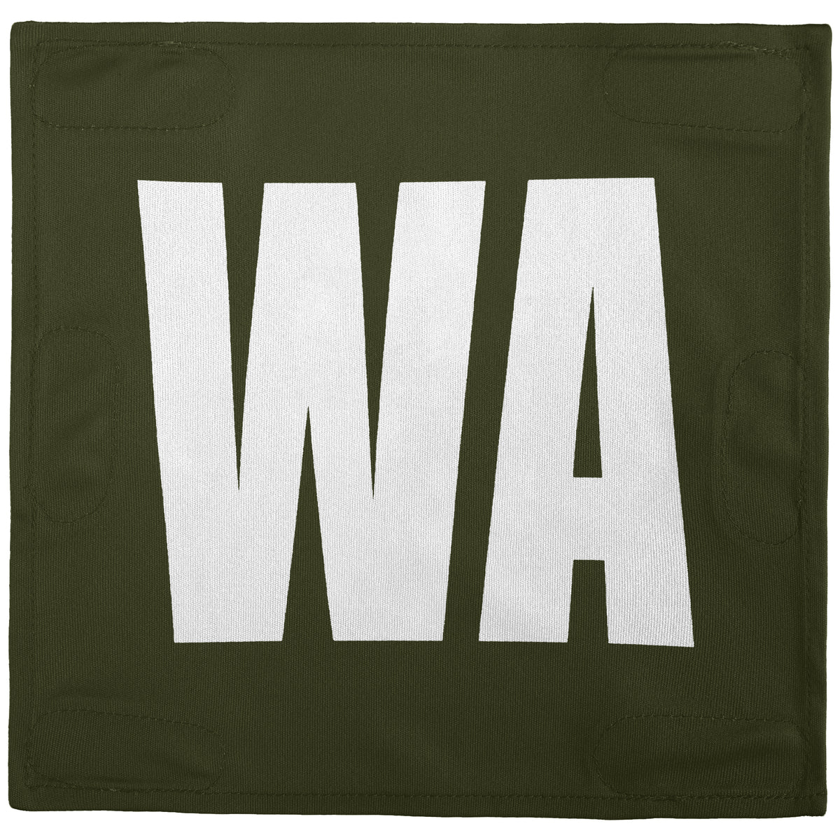 Netball Velcro Patches Set Olive &amp; White