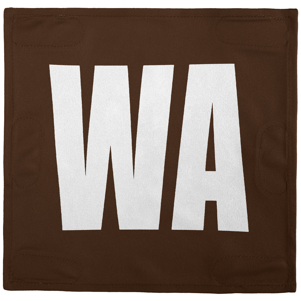 Netball Velcro Patches Set Brown &amp; White