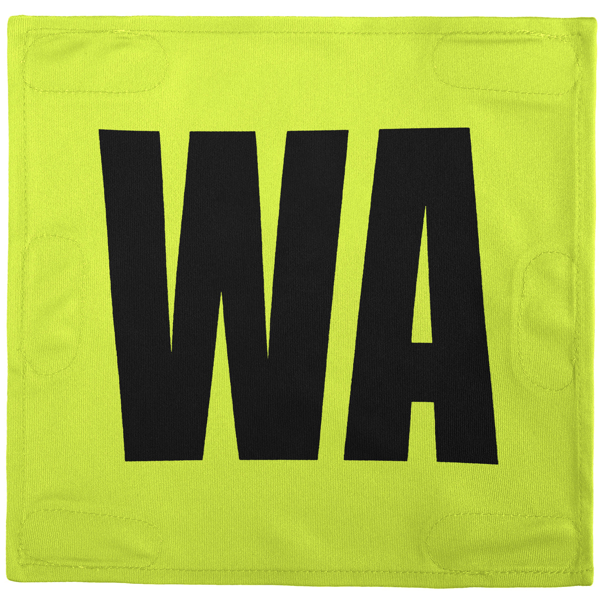 Netball Velcro Patches Set Fluorescent Green &amp; Black