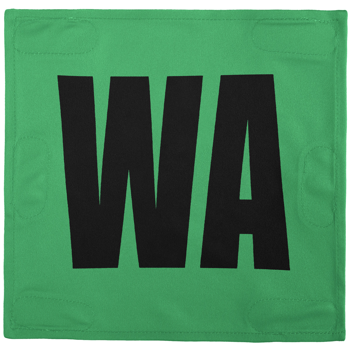 Netball Velcro Patches Set Neon Green &amp; Black