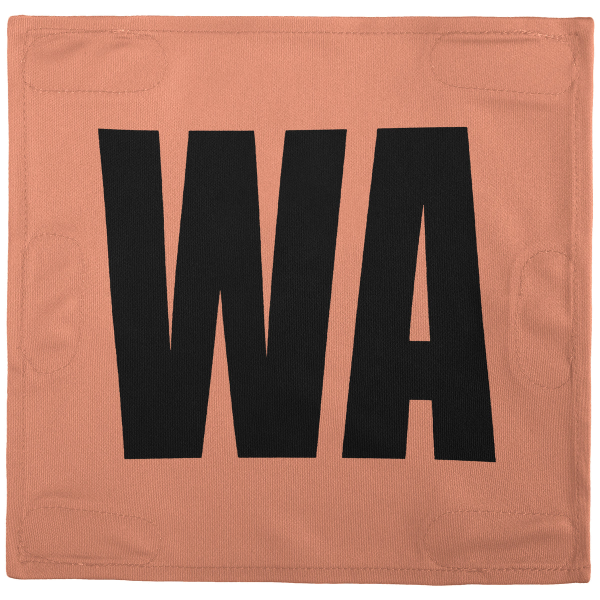 Netball Velcro Patches Set Light Orange &amp; Black
