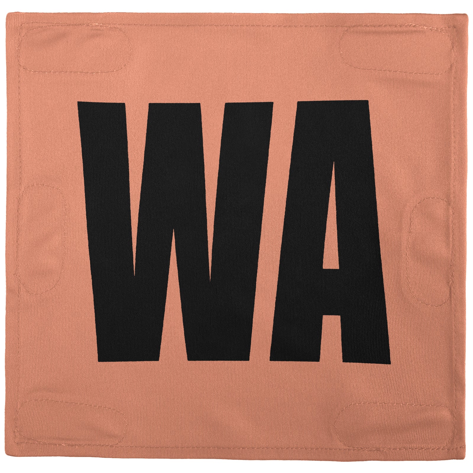 Netball Velcro Patches Set Light Orange & Black