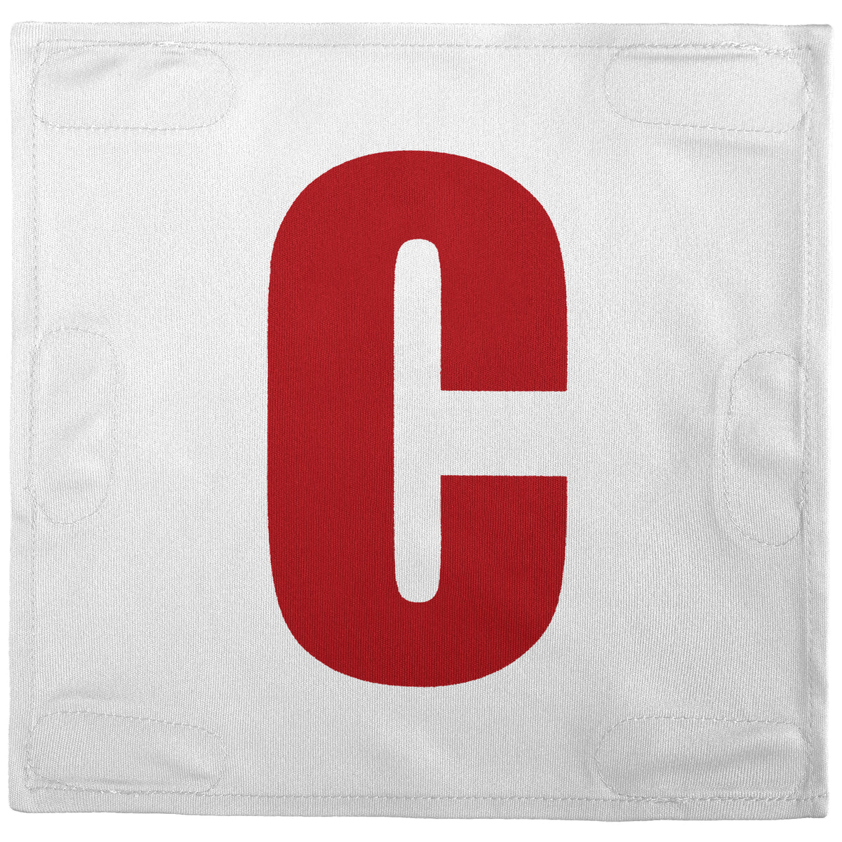 Netball Velcro Patches Set White &amp; Red