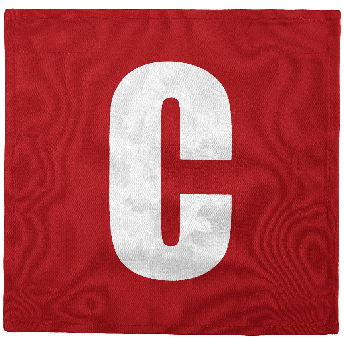 Netball Velcro Patches Set Red &amp; White