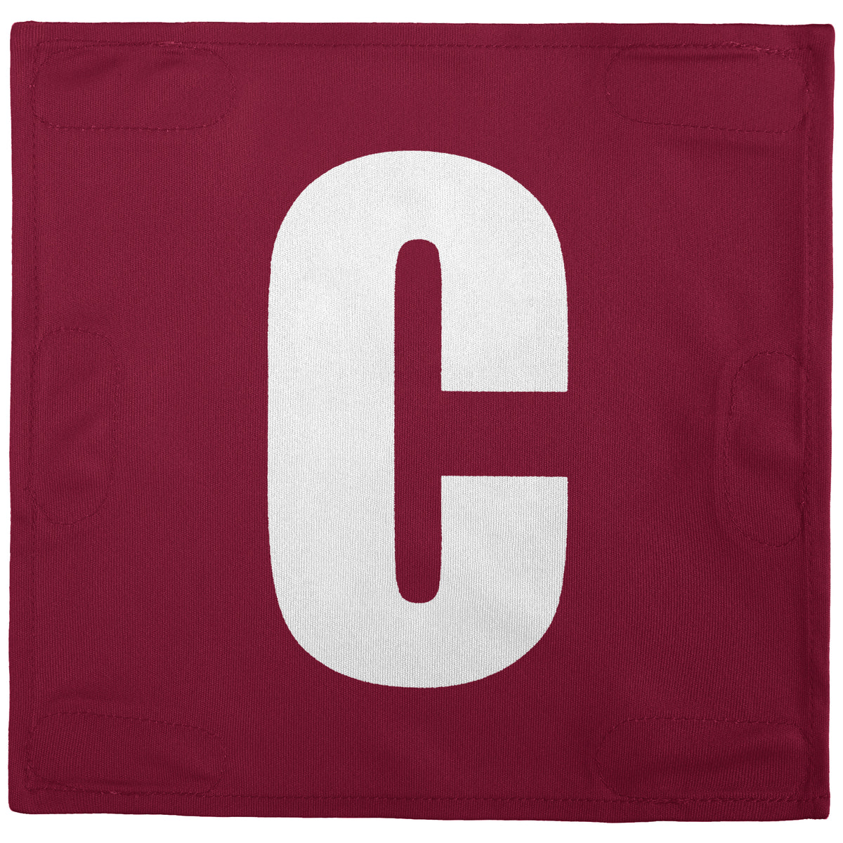 Netball Velcro Patches Set Crimson &amp; White