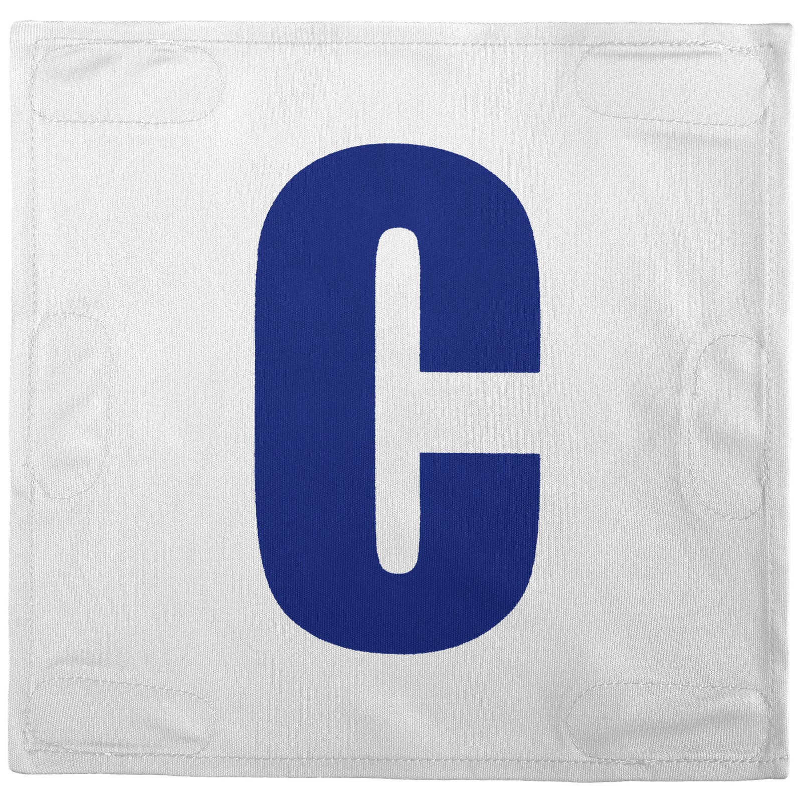 Netball Velcro Patches Set White & Royal Blue