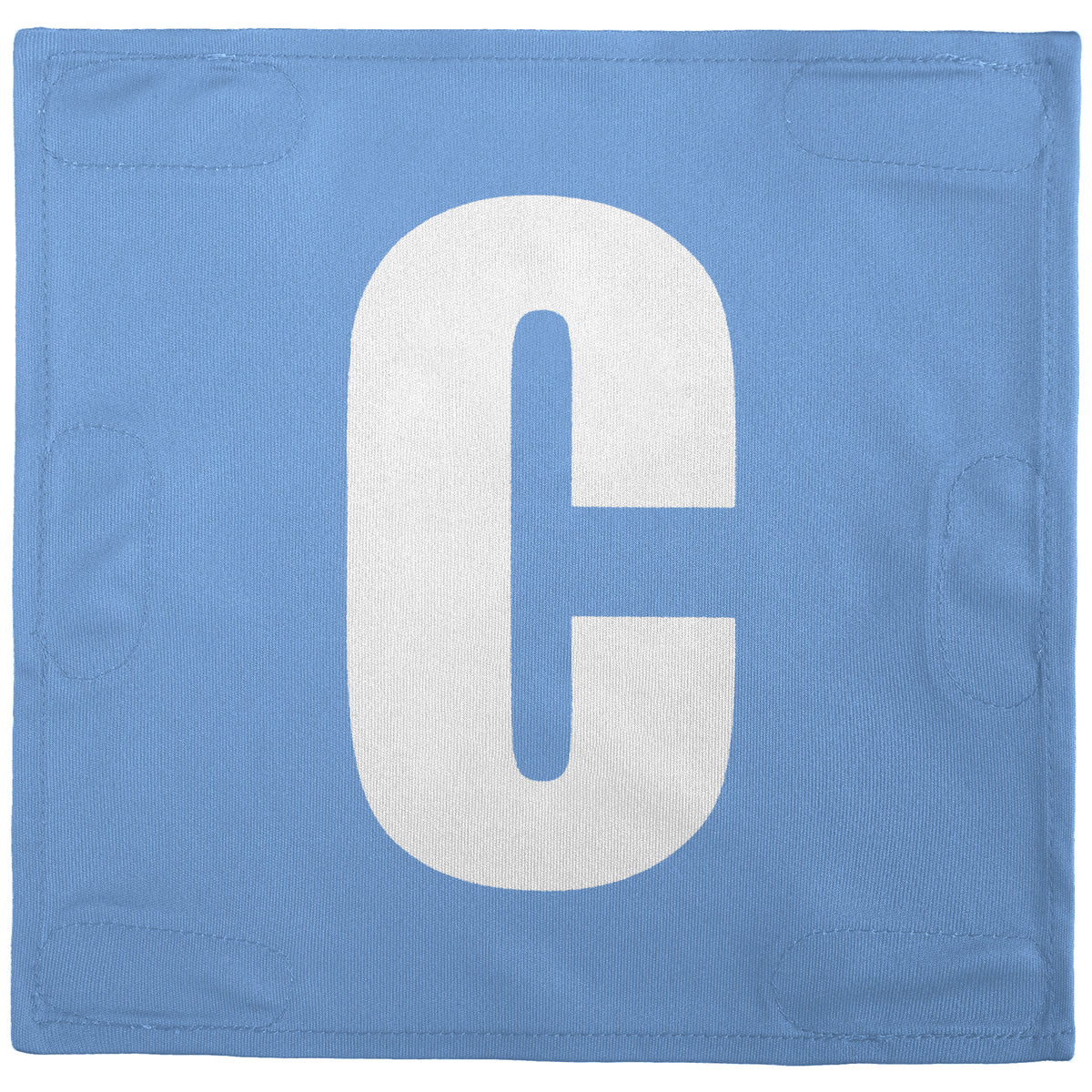 Netball Velcro Patches Set Light Blue &amp; White