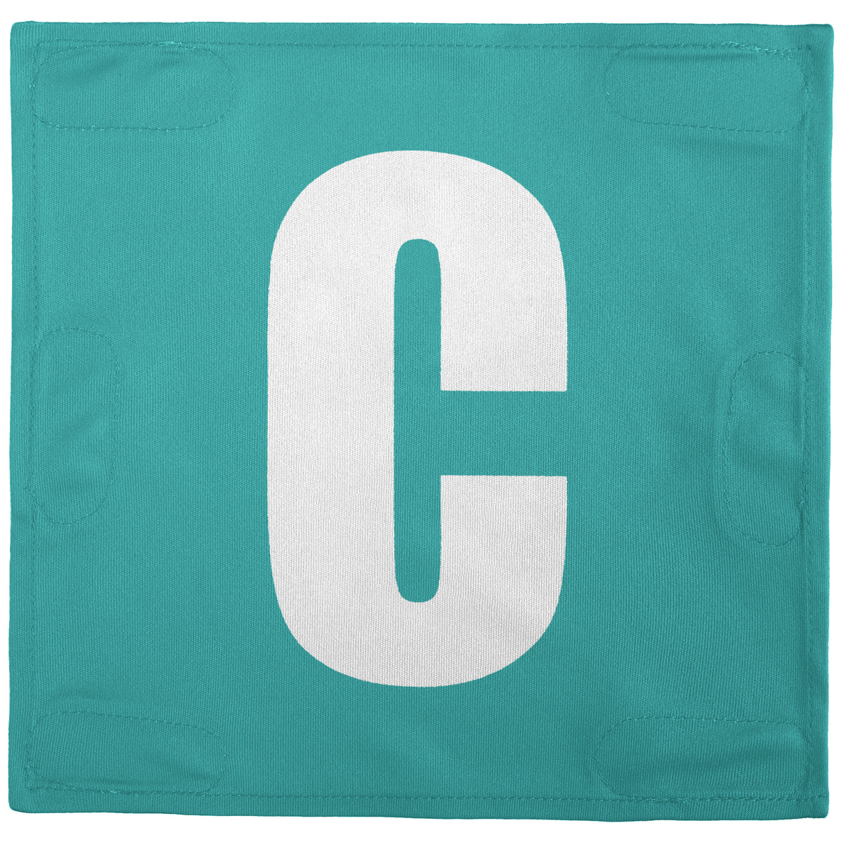 Netball Velcro Patches Set Teal &amp; White