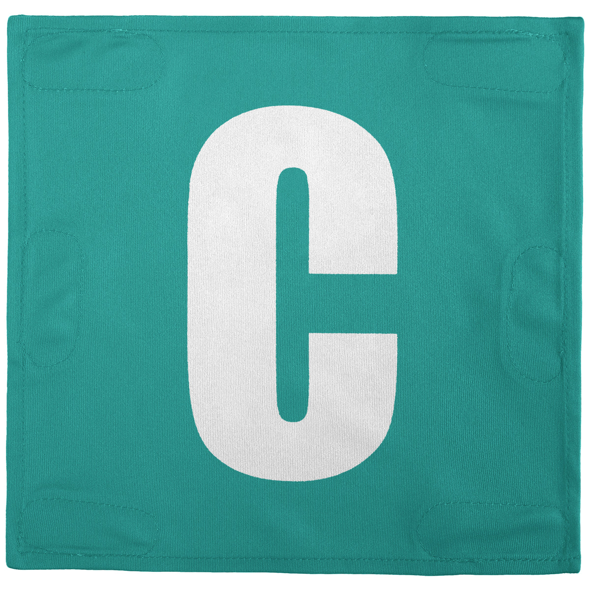 Netball Velcro Patches Set Aqua &amp; White