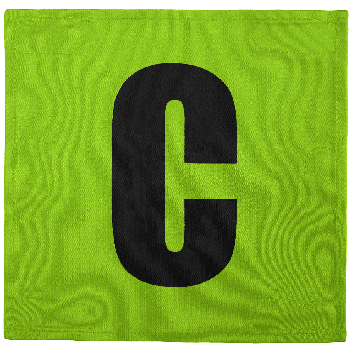 Netball Velcro Patches Set Neon Green &amp; Black