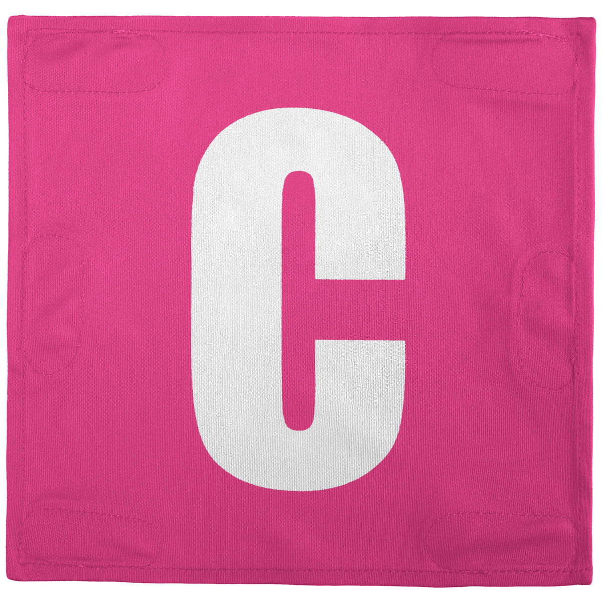 Netball Velcro Patches Set Pink &amp; White