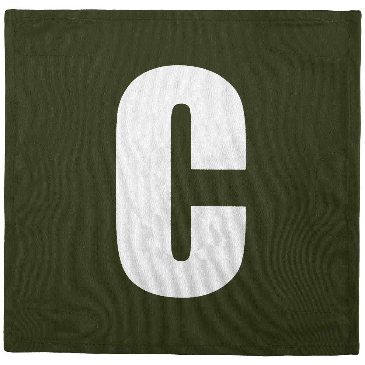 Netball Velcro Patches Set Olive &amp; White