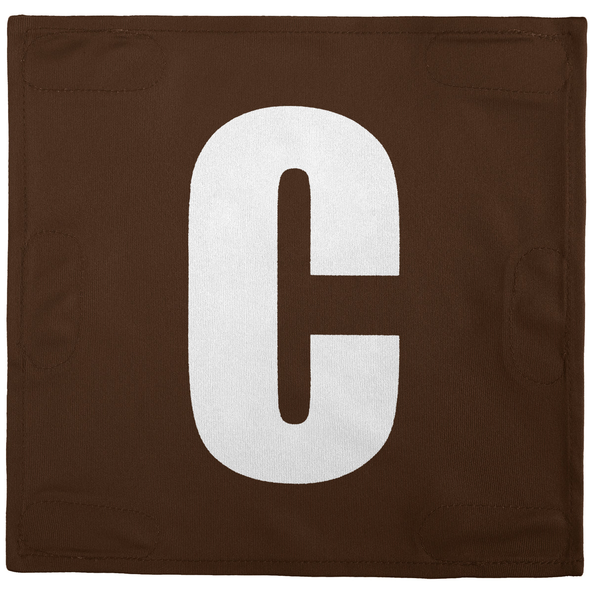 Netball Velcro Patches Set Brown &amp; White