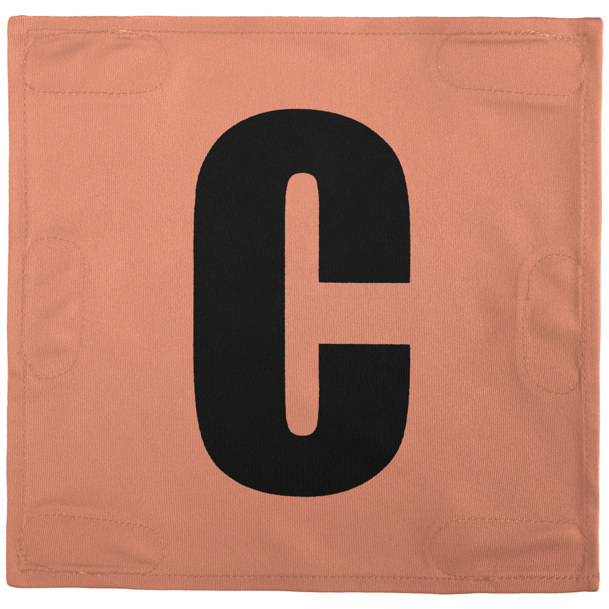Netball Velcro Patches Set Light Orange &amp; Black