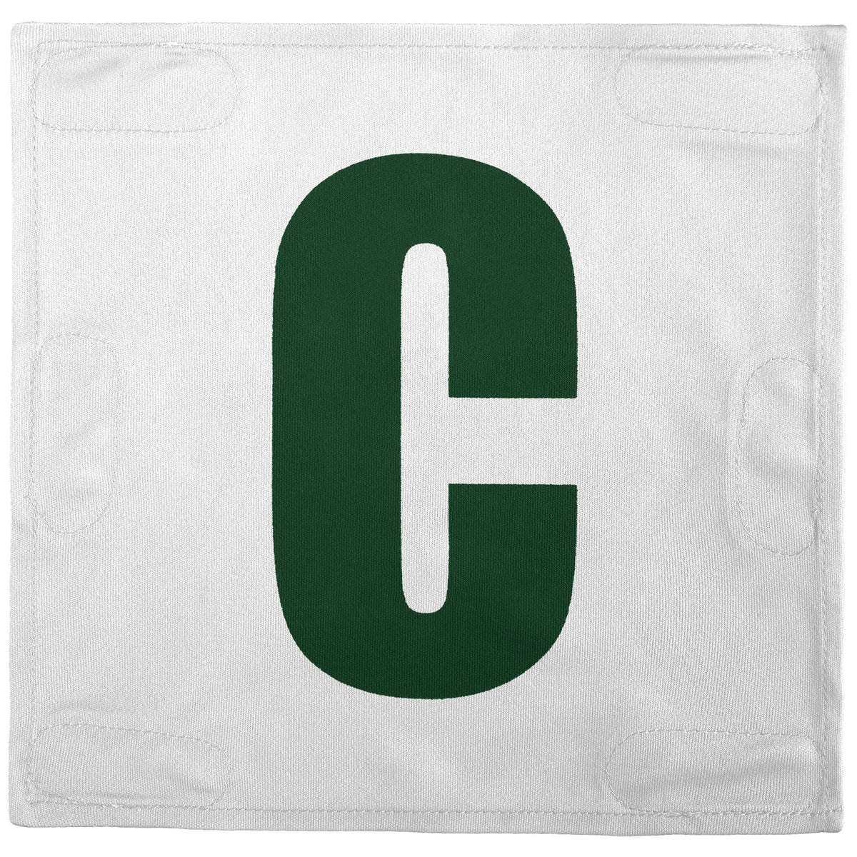 Netball Velcro Patches Set White &amp; Green
