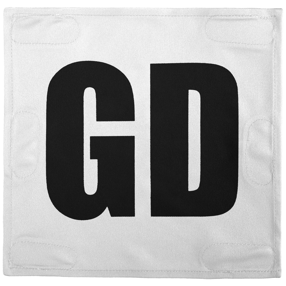 Netball Velcro Patches Set White &amp; Black
