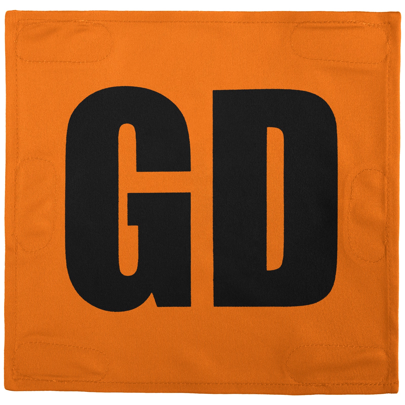 Netball Velcro Patches Set Orange & Black