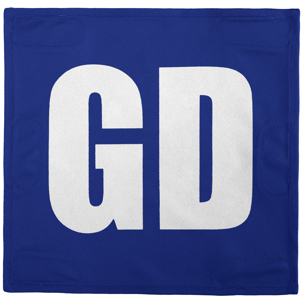 Netball Velcro Patches Set Royal Blue &amp; White