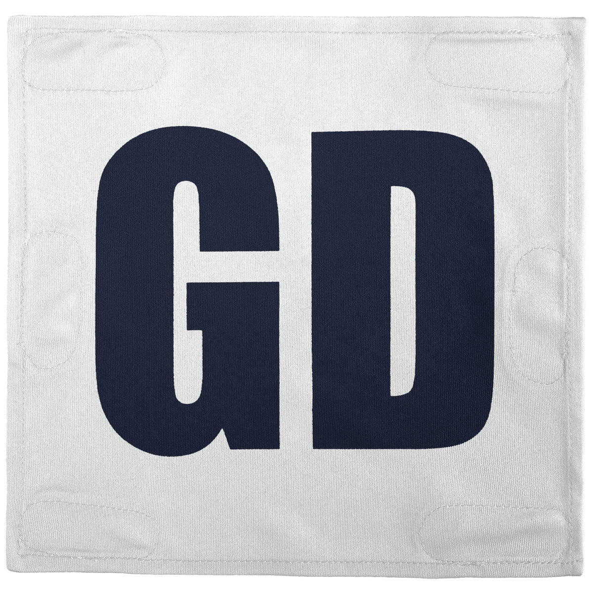 Netball Velcro Patches Set White &amp; Navy