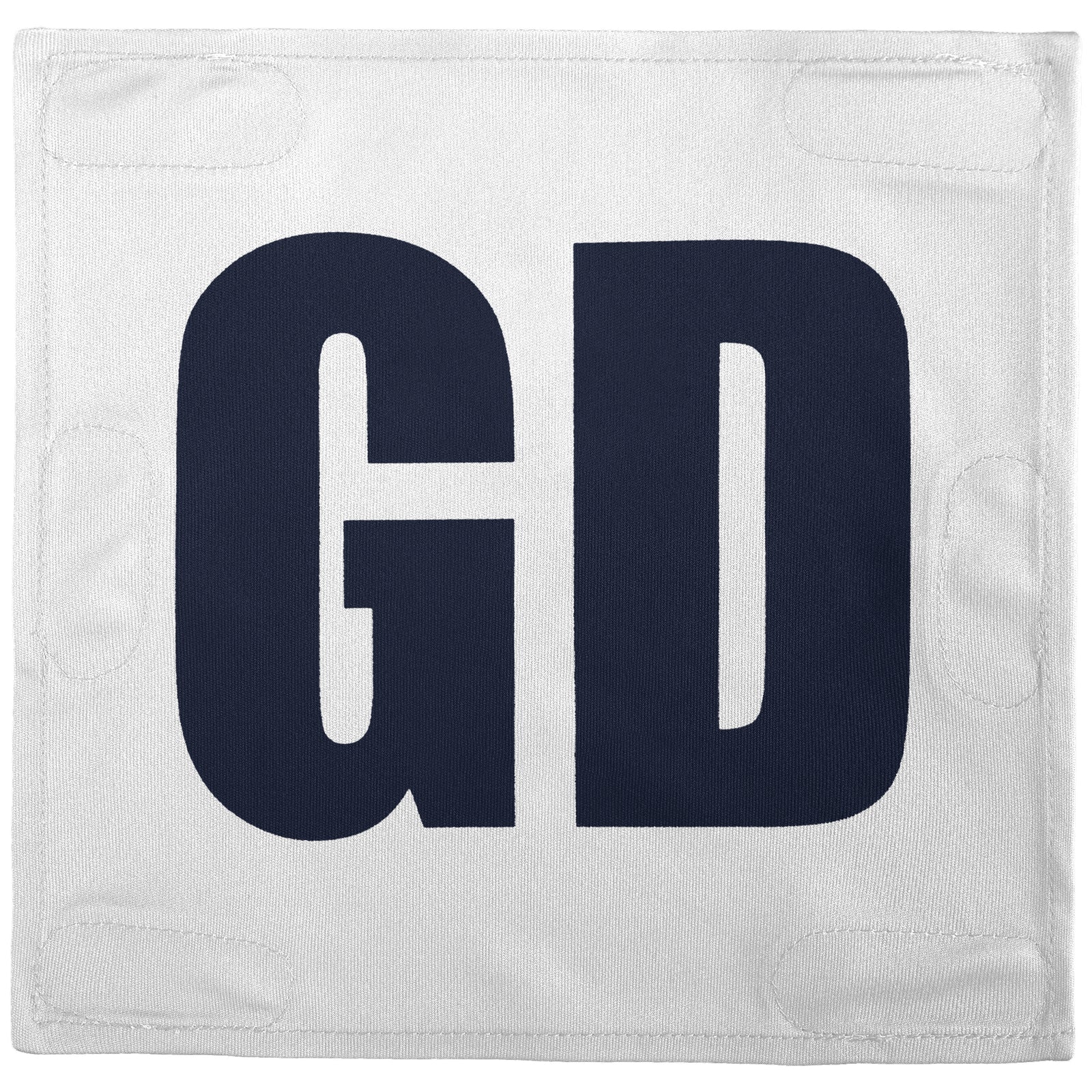 Netball Velcro Patches Set White & Navy