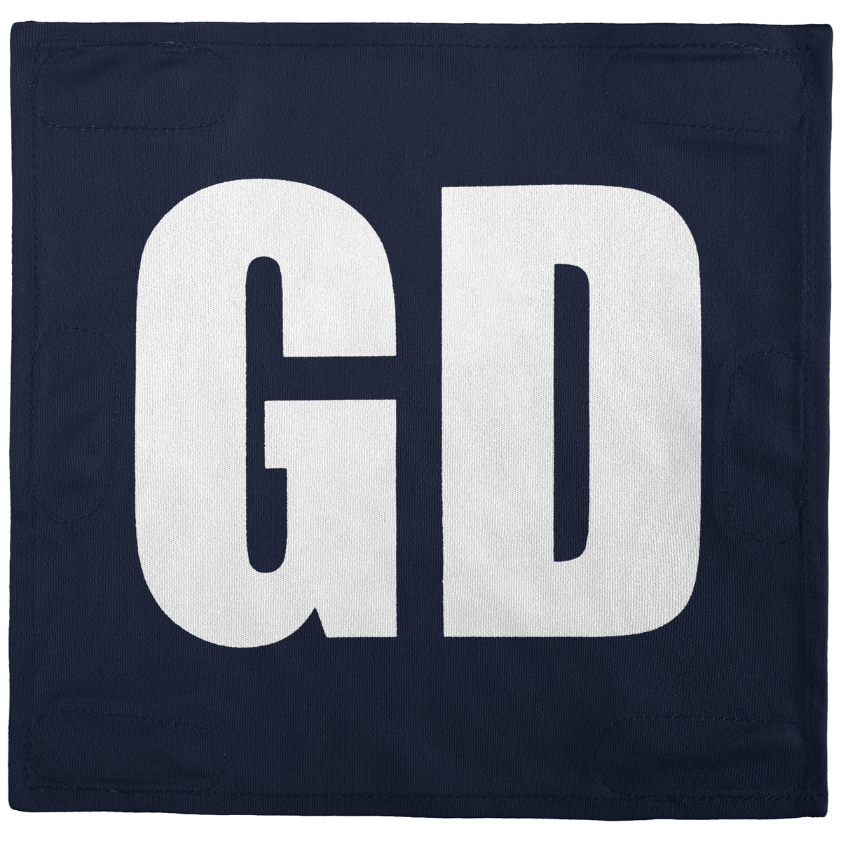 Netball Velcro Patches Set Navy &amp; White