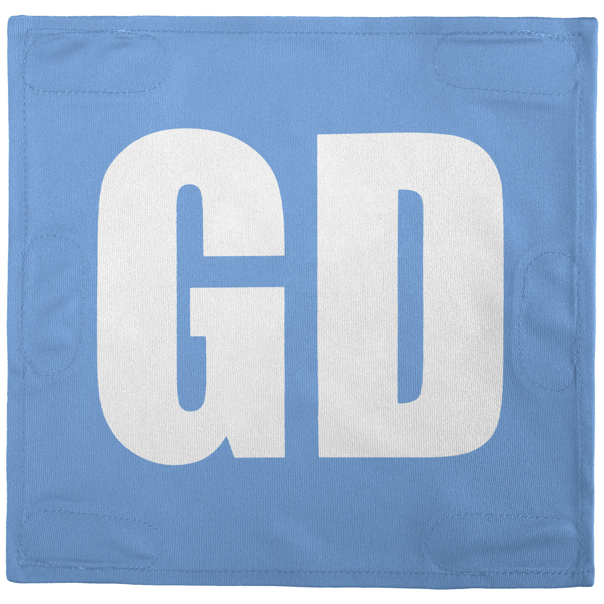 Netball Velcro Patches Set Light Blue &amp; White