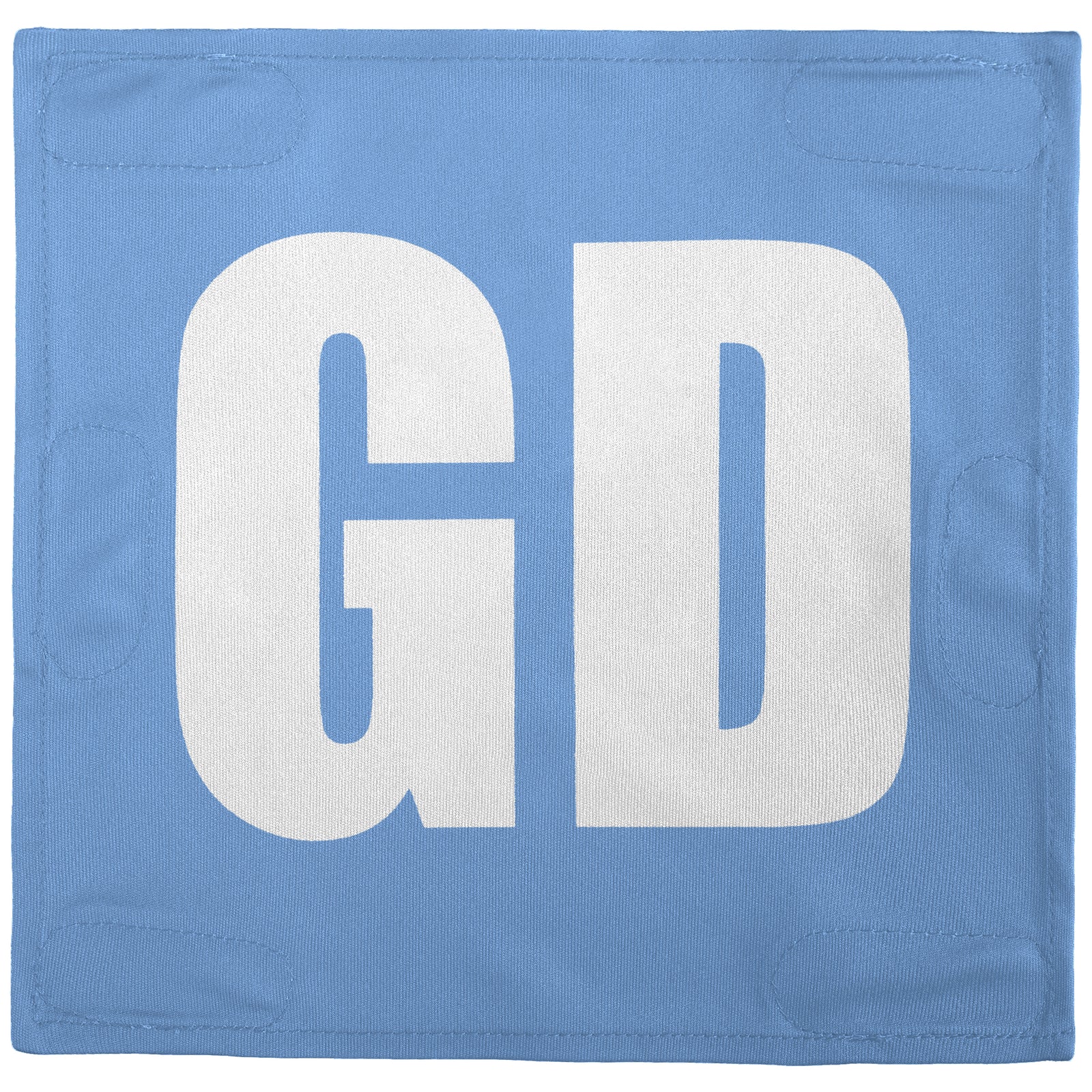 Netball Velcro Patches Set Light Blue & White