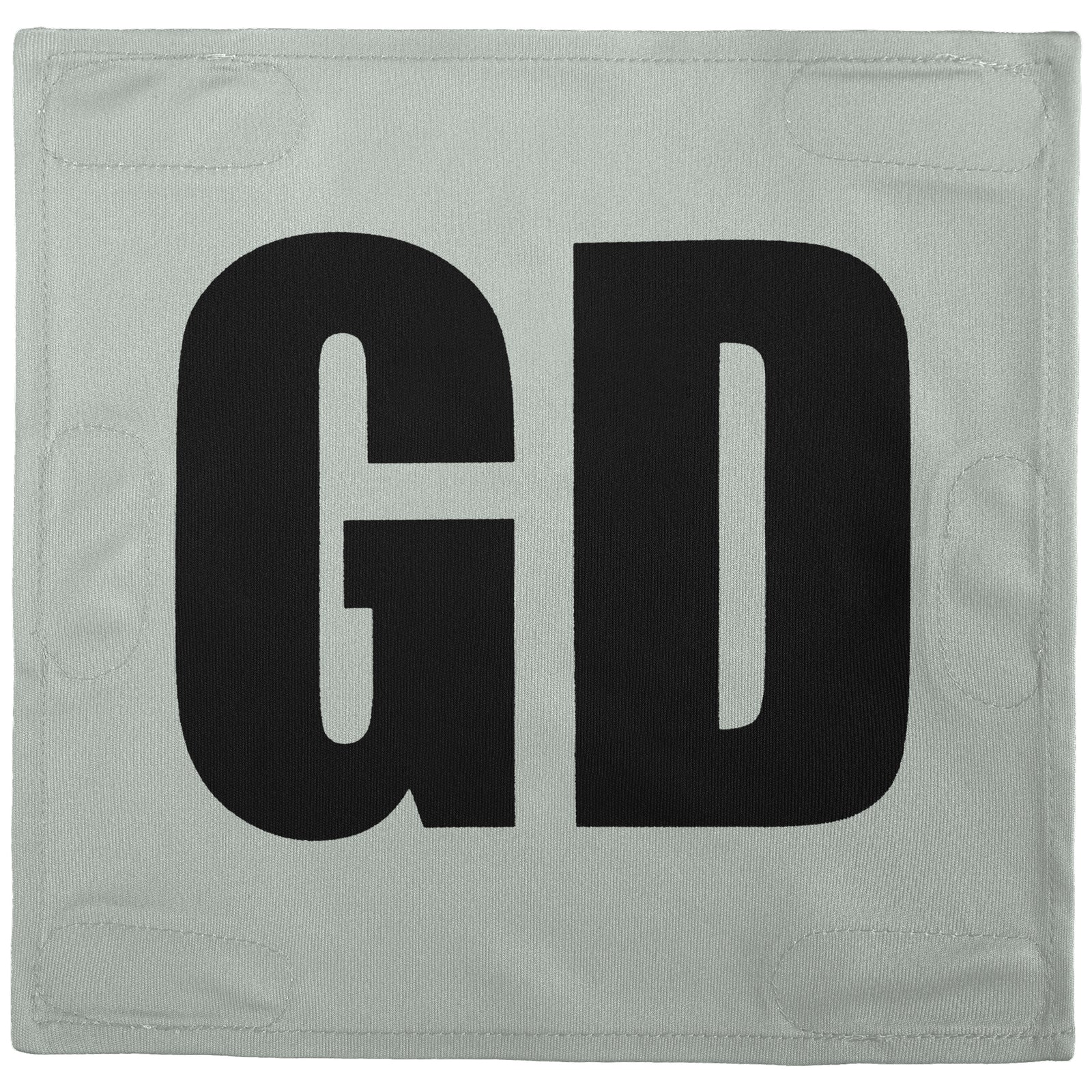 Netball Velcro Patches Set Gray & Black