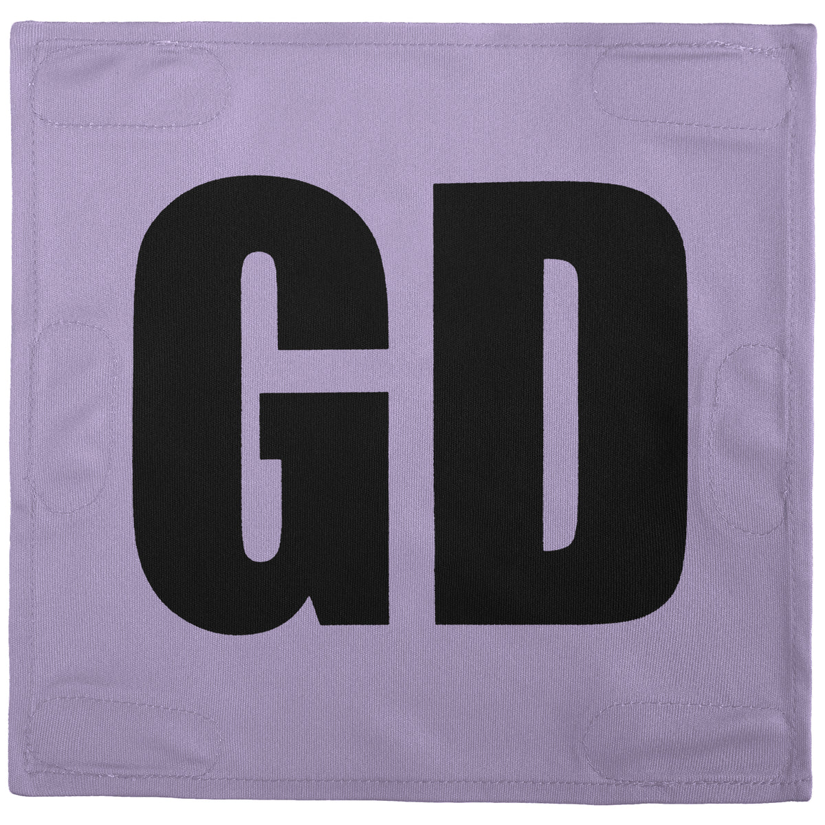 Netball Velcro Patches Set Light Purple &amp; Black