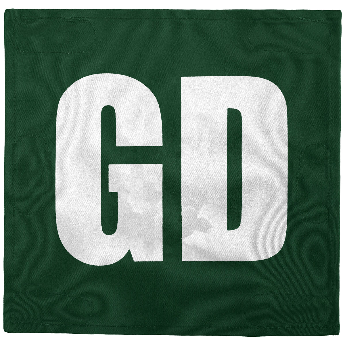 Netball Velcro Patches Set Green &amp; White