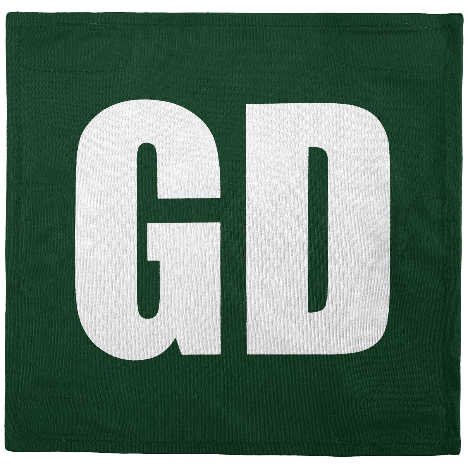 Netball Velcro Patches Set Green & White