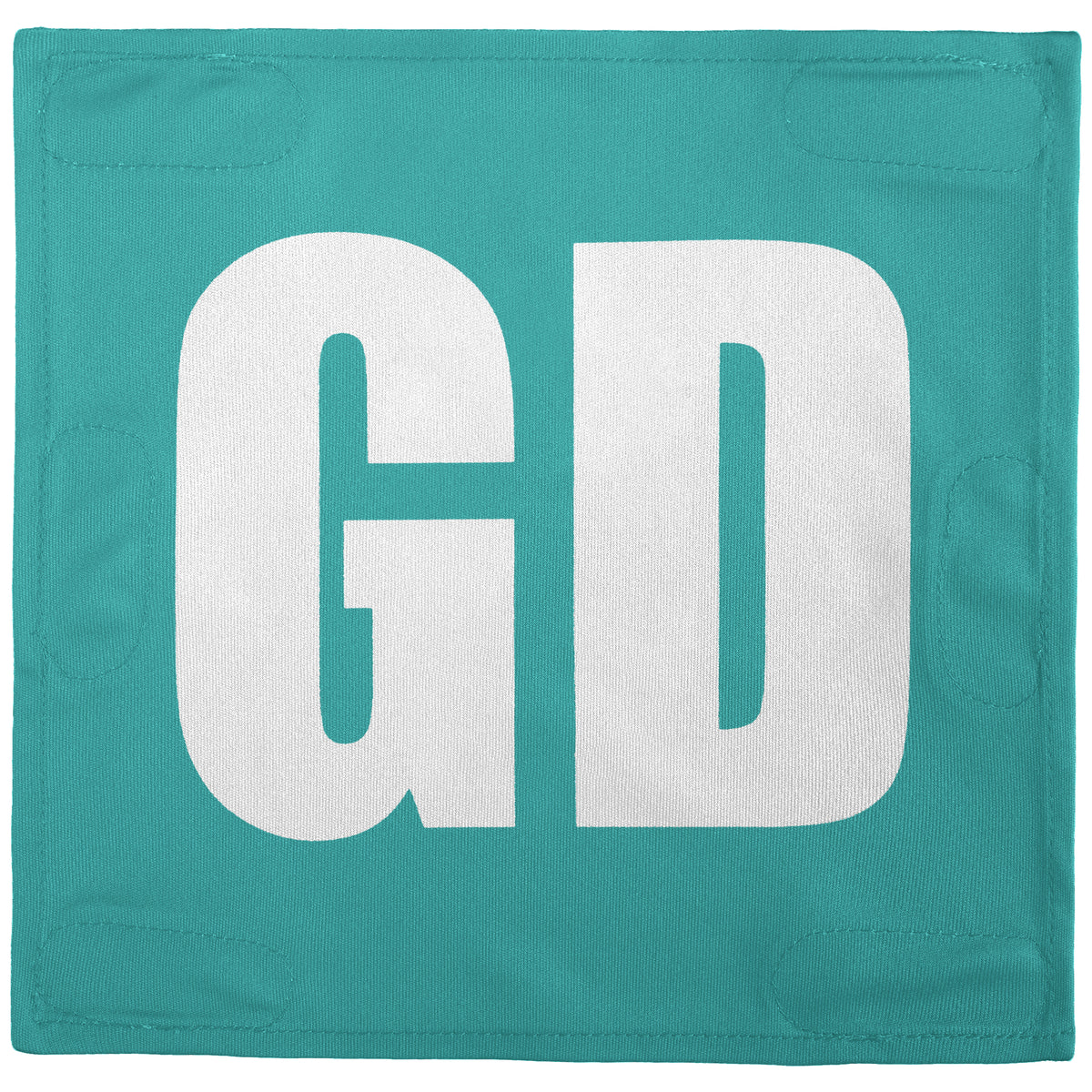Netball Velcro Patches Set Teal &amp; White