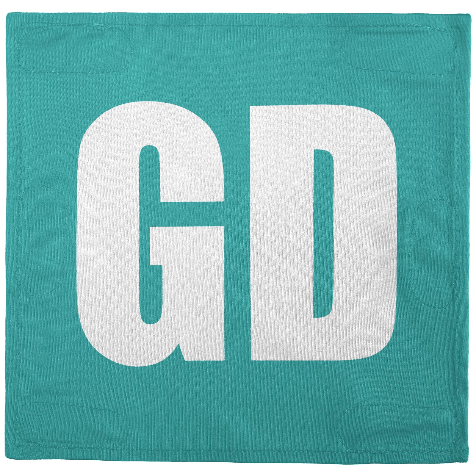 Netball Velcro Patches Set Teal & White