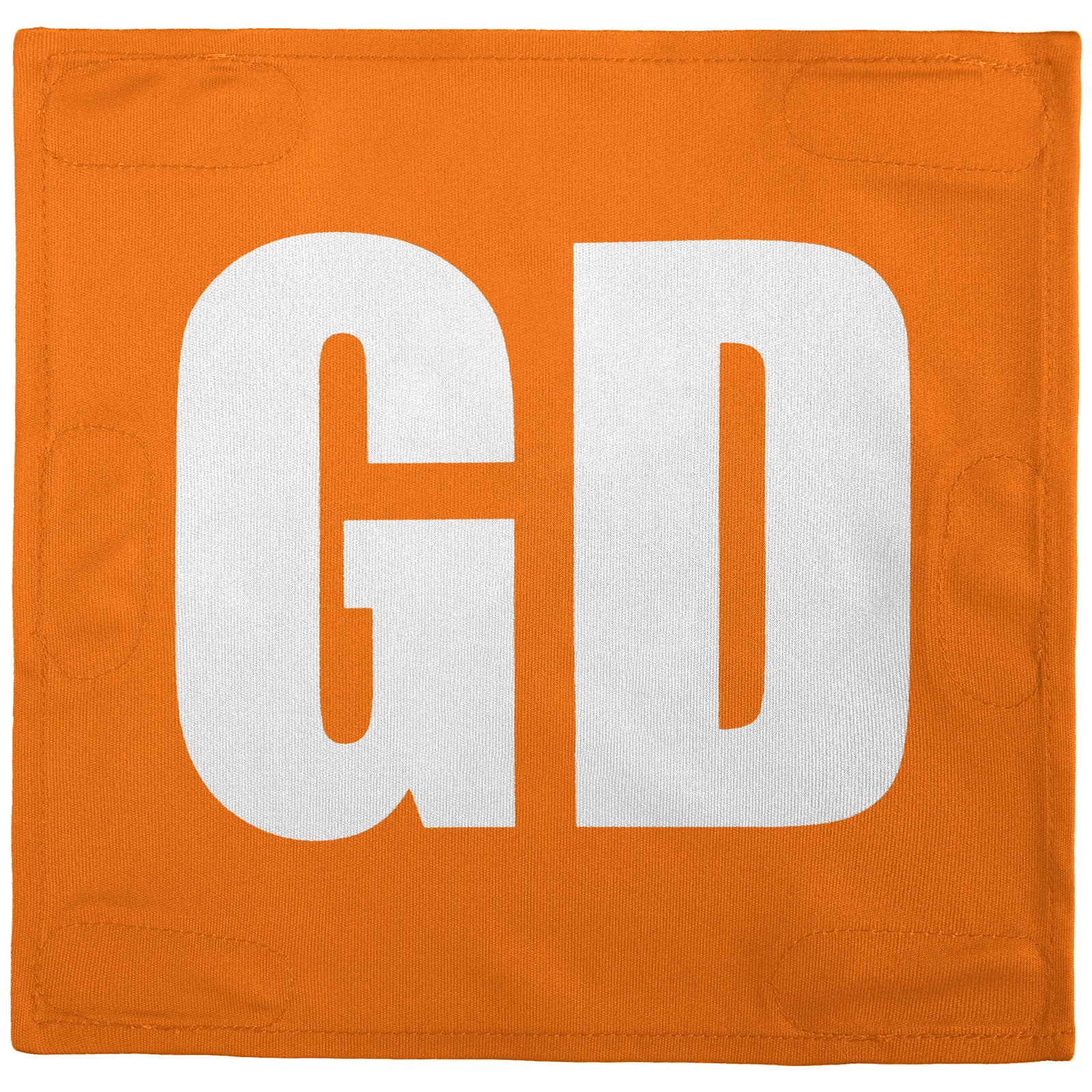 Netball Velcro Patches Set Orange & White