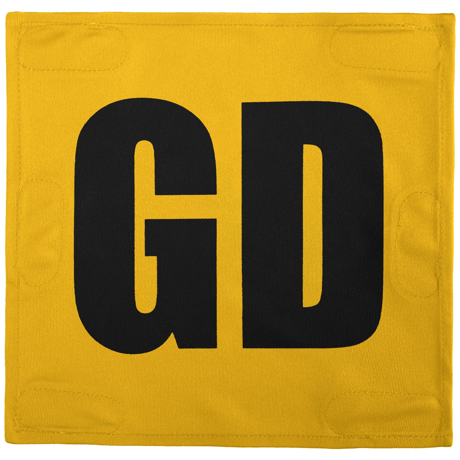 Netball Velcro Patches Set Yellow & Black