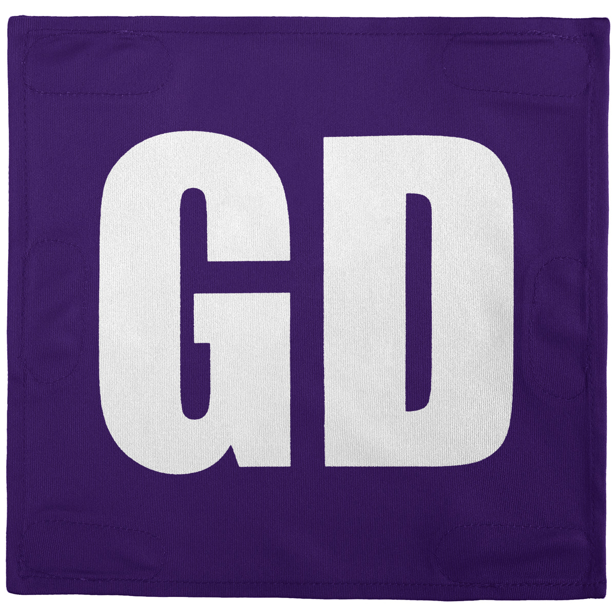 Netball Velcro Patches Set Purple &amp; White