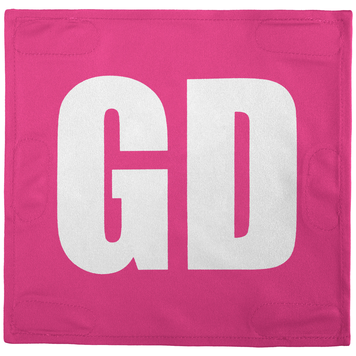 Netball Velcro Patches Set Pink &amp; White
