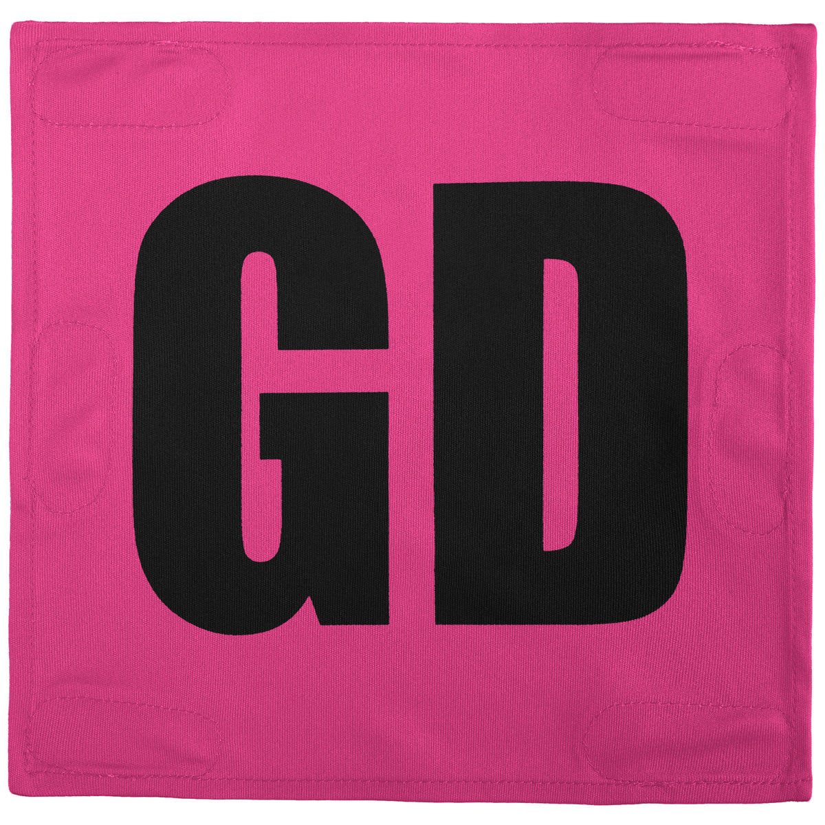 Netball Velcro Patches Set Pink &amp; Black