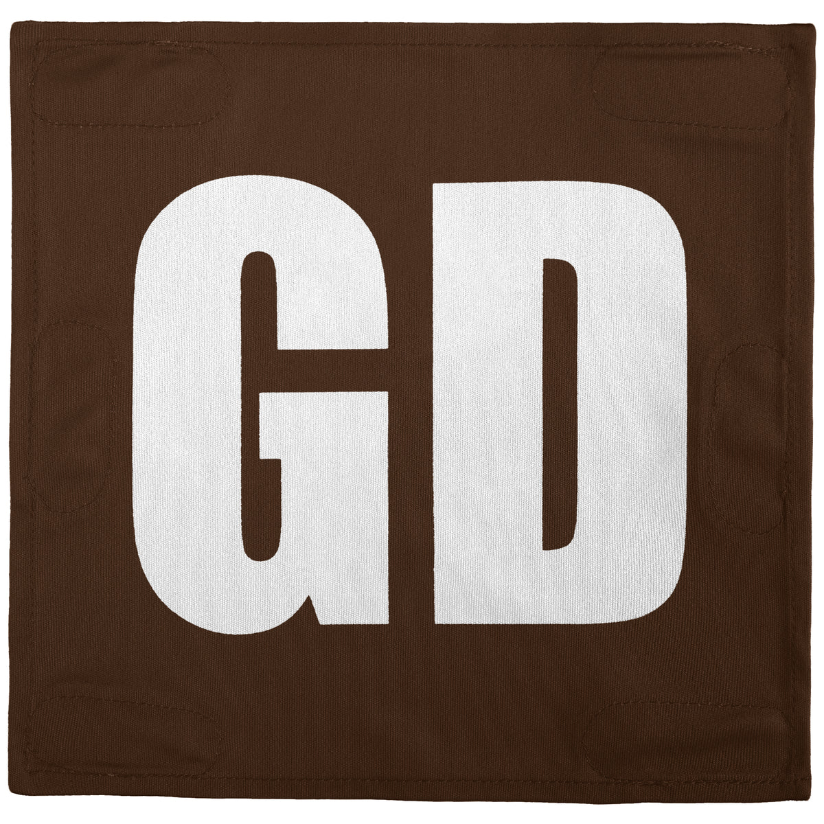 Netball Velcro Patches Set Brown &amp; White