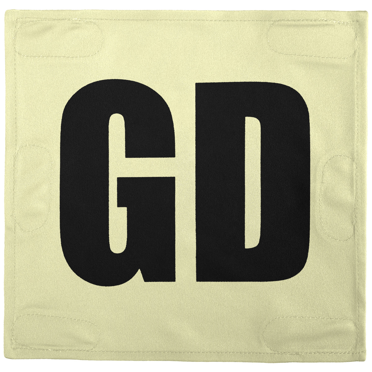 Netball Velcro Patches Set Cream &amp; Black