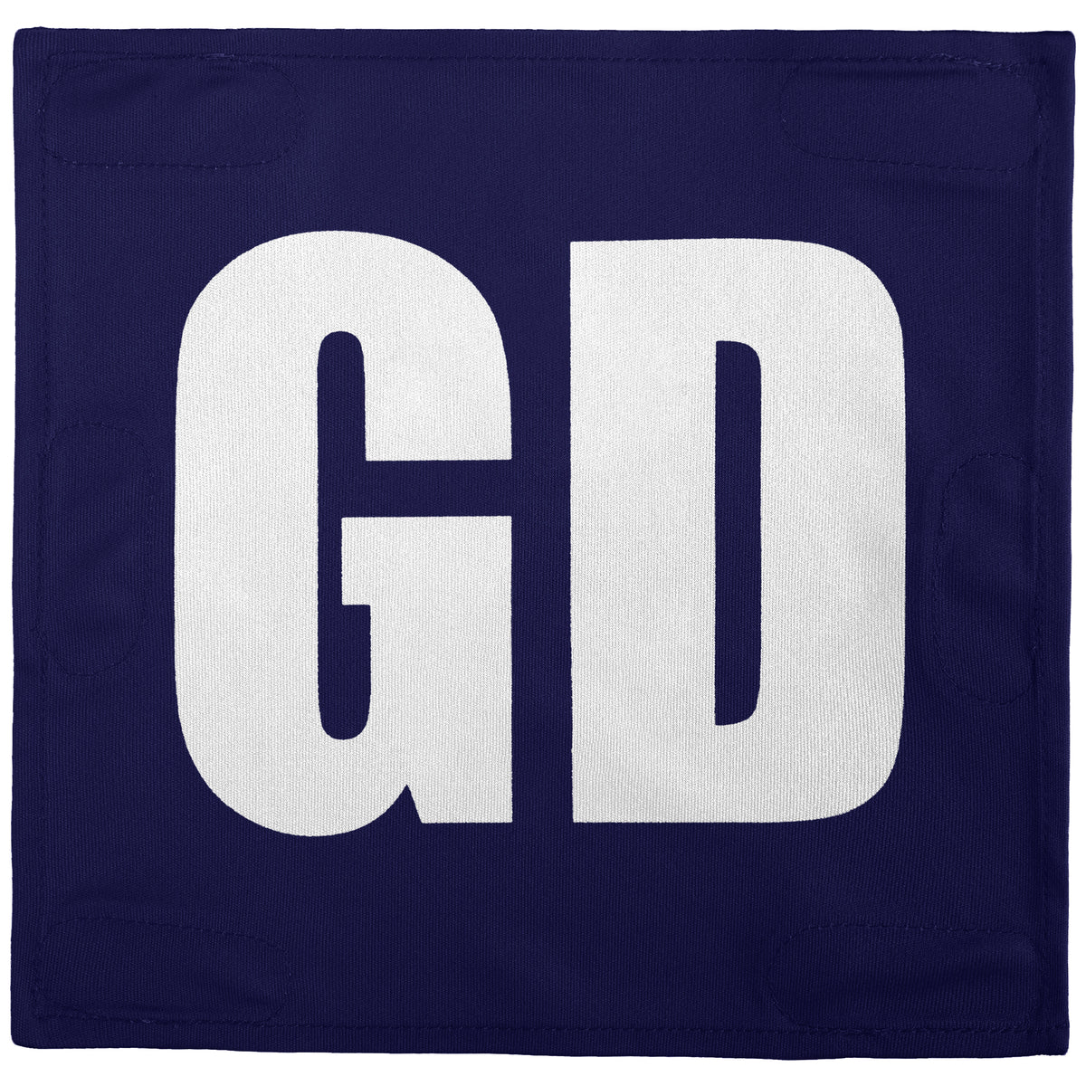 Netball Velcro Patches Set Dark Blue &amp; White